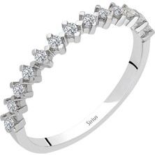 Sirius Pırlanta F Renk 0,20 Karat Pırlanta Yarım Tur Yüzük 0423R0195
