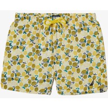 Nautica Erkek Sarı Baskılı Deniz Şortu T35515T.7BZ