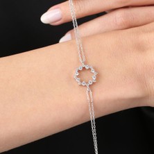 Mia Vento Pırlanta Montür Işıltı Büyüsü Gümüş Bileklik