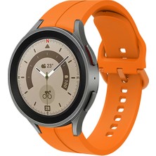 Kupa Samsung Galaxy Watch 4 44MM Kordon Çizgi Tasarım Spor Şık Görünüm Kayış Akıllı Saat Kordon 20MM