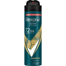 Rexona Men Erkek Sprey Deodorant Champions 72 Saat Kesintisiz Üstün Koruma 150 ml