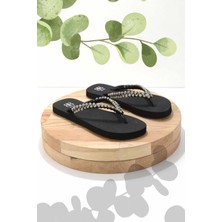 Bambi Siyah Lame Siyah  Kadın Terlik K04376000459