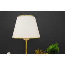 Vivido Abajur Beyaz Gold Safir Modern Abajur