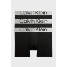 Calvin Klein Logolu 3 Pack Boxer 000NB3075A7V1 Erkek Boxer 000NB3075A 7V1