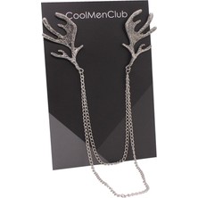Coolmenclub Geyik Boynuzu Figürlü Ceket Yaka Iğnesi