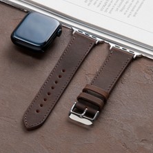 Vagave Apple Watch 42MM 44MM 45MM 49MM 3 / 4 / 5 / 6 / Se / 7 / 8 / Ultra Deri Kordon Deri Kayış