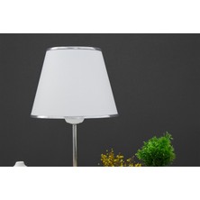 Vivido Abajur Beyaz Krom Safir Modern Abajur