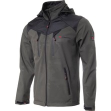 Cresta Outdoor Kaplamalı & Baskılı Kapüşonlu Erkek Softshell Ceket