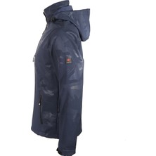 Cresta Outdoor Kamuflaj Baskılı Kapüşonlu Erkek Softshell Ceket