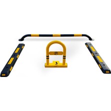 İleri Trafik Kişisel Otopark Bariyeri Seti - Siyah Standart