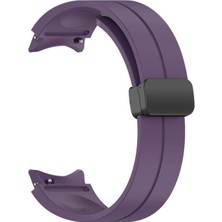 Musal Galaxy Watch 4 Classic 42MM Manyetik Klipsli Silikon Lüx Kordon