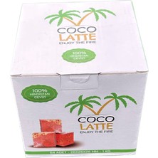 Coco Latte Nargile Kömürü, 26MM Küp Kömür, 64 Adet (1KG)