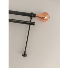 Bese Home Damla Tek Raylı Metal Rustik Perde Askısı Perde Kornişi Perde Aksesuarı