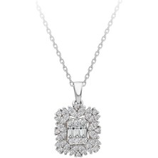 Sirius Pırlanta Vega Yıldızı Baget Pırlanta Kolye 0423P0054