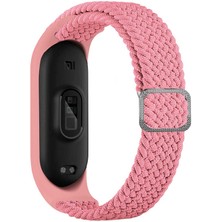 Teknocover Xiaomi Mi Band 6 Örgülü Kordon Metal Tokalı Ayarlanabilir Dizayn Krd-49 (Pembe)