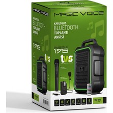 Magicvoice  MV-2016 Vhf El+Yaka Mik Usb*sd*bt-Tasınabilir-Seyyar Anfi Magıcvoıce