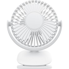 Wiwu ​masa Üstü Mini Soğutucu Fan Wiwu FS03 Taşınabilir Şarjlı Kıskaç Aparatlı Beyaz