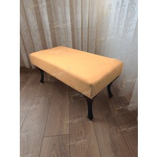 AldaGelsin 120 cm Düz Ayak Ucu Kapı Önü Antre Bench Puf Siyah Ayak