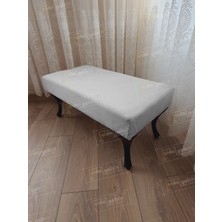 AldaGelsin 110 cm Düz Ayak Ucu Kapı Önü Antre Bench Puf Siyah Ayak