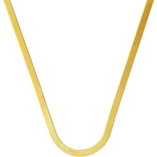 Bilezikci 14 Ayar Ezme Altın Zincir Kolye 55 Cm.