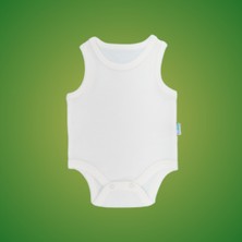 Novibaby 10'lu Bebek Atlet Body Zıbın Çıtçıtlı Beyaz 100% Pamuk Yenidoğan - Beyaz Bebek Body Zıbın