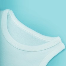 Novibaby 10'lu Bebek Atlet Body Zıbın Çıtçıtlı Beyaz 100% Pamuk Yenidoğan - Beyaz Bebek Body Zıbın