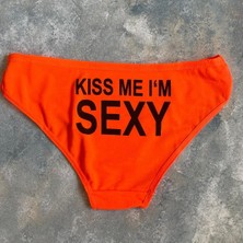 Intive Lingerie Kadın %95 Pamuklu Günlük Kullanım Seksi Yazılı Slip