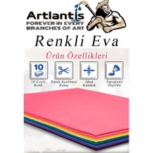 Artlantis Eva 10 Renkt Düz Süngeri 10' lu 20 x 30 cm