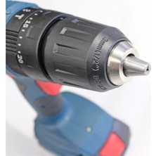Bosch Tek Akülü Darbeli Matkap 18V Akülü Vidalama Şarjlı Matkap + Bosch 15 Matkap Ucu Seti