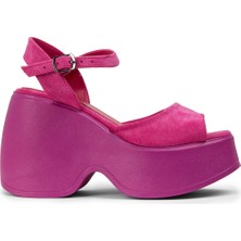 Deery Pembe Süet Kadın Sandalet - DLG10ZPMBC01