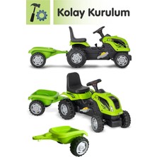 Uj Toys Römorklu Akülü Traktör Uzaktan Kumandalı