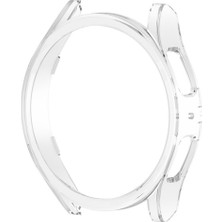 CoverZone Galaxy Watch 6 Classic ile Uyumlu 47MM ve 43MM Önü Açık Çerceve Wafture Silikon Kılıf Koruma Gard