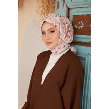 İpekhan Colorday Etnia Eşarp Kırmızı Kahve 1134-15