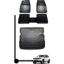 Gold Dacia Duster 4x4 2018+ Oto Paspas ve Bagaj Havuzu Double Ikili Set