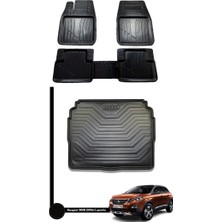 Gold Peugeot 3008 2016+ Oto Paspas ve Bagaj Havuzu Double Ikili Set
