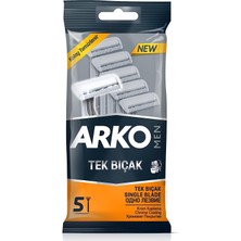 Arko Men Tek Bıçak Tıraş Bıçağı, 5'li
