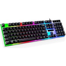 Life Teknoloji Concord C-59 Gökkuşağı Nefes Efektli Aydınlatma Gaming Oyuncu Klavye Q Tr