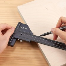 Yolanda Scribre Gauge Yüksek Hassasiyetli T Tipi Ahşap Işleme Ölçüm Cetveli (Yurt Dışından)