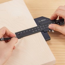 Yolanda Scribre Gauge Yüksek Hassasiyetli T Tipi Ahşap Işleme Ölçüm Cetveli (Yurt Dışından)