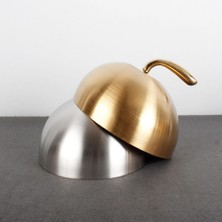 Yolanda Paslanmaz Çelik Biftek Teppanyaki Dome W/Izgara Açık Biftek Çapı 24cm (Yurt Dışından)