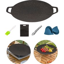 Yolanda Barbekü Barbekü Griddle Pişirme Yapışmaz Hafif Silin Aile Toplantıları Yürüyüş 38cm (Yurt Dışından)