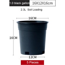 Yolanda 5pcs Çiçek Bitki Pot Saksı Ekici Bahçe Kreş 1.0 Galon (Yurt Dışından)