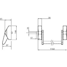 Assa Abloy Ped 200 Tek Nokta Yuzeysel Panik Bar