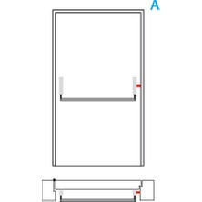 Assa Abloy Ped 200 Tek Nokta Yuzeysel Panik Bar