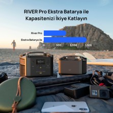 EcoFlow RIVER Pro Ekstra Batarya 720Wh - (EcoFlow Türkiye Garantili)