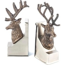 Mikasa Moor Gümüş Antik Gold Geyik Kitap Tutucu 17X6X23 cm