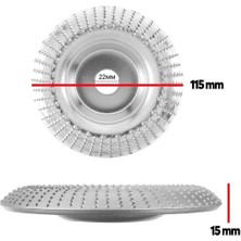 Rodex Ahşap Taşlama Törpüleme Oyma Eğe Diski Ahşap Kesici 115 mm