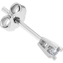 Sirius Pırlanta 0,04 Karat Pırlanta Tektaş Erkek Küpesi 0423E0061