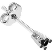 Sirius Pırlanta 0,04 Karat Siyah Pırlanta Taşlı Erkek Küpesi 0423E0062