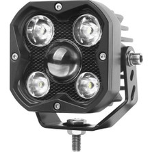 Hubstein 30W Kare 5 Ledli Delici Sis Farı Off Road Çalışma Tekne Lambası CHM03